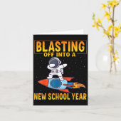 Der Abschied in ein neues Schuljahr zurück zur Sch Karte (Gelbe Blume)