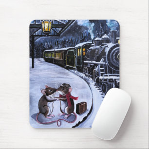 Der Abschiedskuss Gemälde von Alfred Fox Mousepad