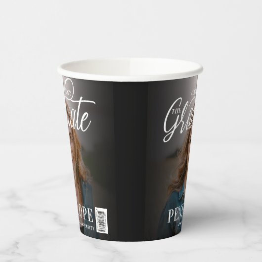 Der Abschluss des Graduate Script 2 Foto Magazine Pappbecher (Links)