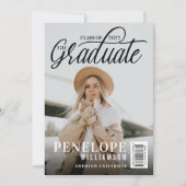 Der Abschluss des Graduate Script Foto Magazine Einladung (Vorderseite)