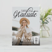 Der Abschluss des Graduate Script Foto Magazine Einladung (Stehend Vorderseite)
