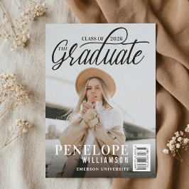 Der Abschluss des Graduate Script Foto Magazine Einladung