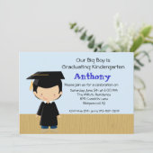 Der Abschluss-Einladung unseres großen Jungen Einladung (Stehend Vorderseite)