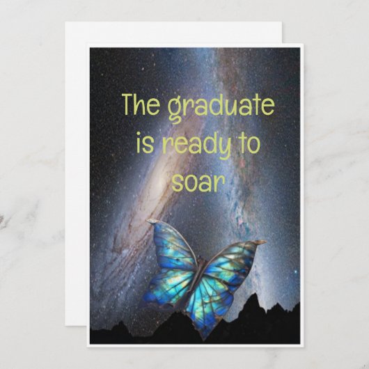 Der Abschluss ist bereit, in die Höhe zu schießen Ankündigung (Vorne/Hinten)