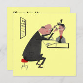 Der Abschluss-Party oder Einladung des Retro (Vorne/Hinten)