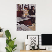 Der Absinth. Degas, Edgar Germain Hilaire Poster (Heimbüro)