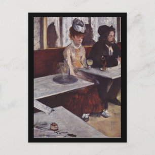 Der Absinth. Degas, Edgar Germain Hilaire Postkarte
