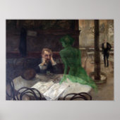 Der Absinthe Drinker Poster (Vorne)