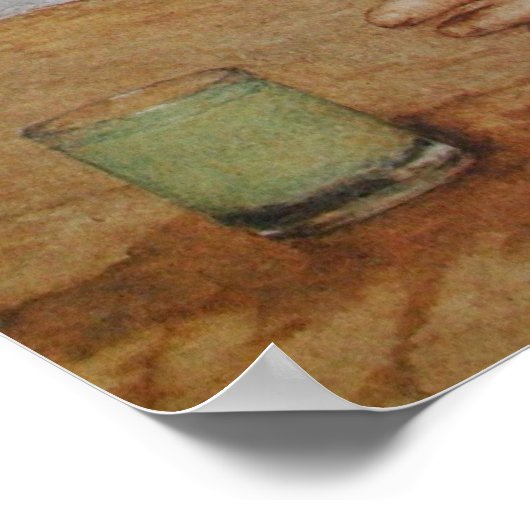 Der Absinthe Drinker Poster (Ecke)