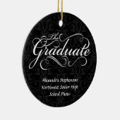 Der Absolvent, elegantes Schwarzes Keramik Ornament (Rechts)