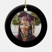 Der Absolvent, elegantes Schwarzes Keramik Ornament (Hinten)