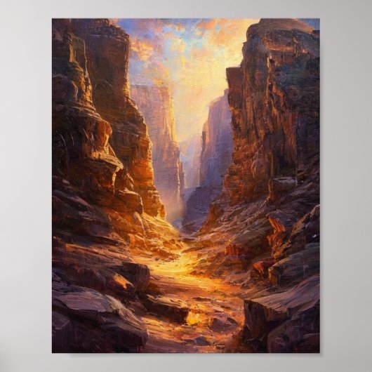 Der Abstieg der Sonne ins Herz des Alten Poster (Vorne)