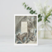 Der Abstieg Odins, einer Ode, von den "Gedichten d Postkarte (Stehend Vorderseite)