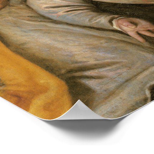 Der Abstieg vom Kreuz Poster (Ecke)