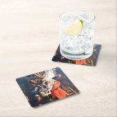 Der Abstieg vom Kreuz, Rubens Rechteckiger Pappuntersetzer (Vor Ort)