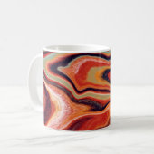 Der abstrakte Hintergrund der Technik Kaffeetasse (Vorderseite Links)