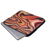 Der abstrakte Hintergrund der Technik Laptopschutzhülle (Vorne Knopf)