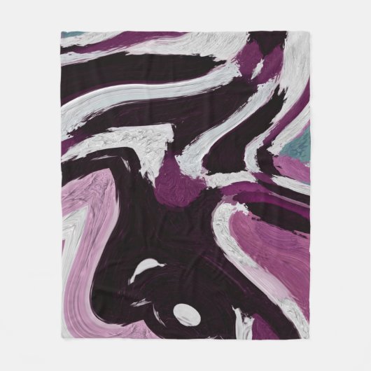 Der abstrakte Hintergrund des Pinselstrichs. Kunst Fleecedecke (Vorderseite)