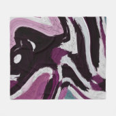 Der abstrakte Hintergrund des Pinselstrichs. Kunst Fleecedecke (Vorderseite (Horizontal))