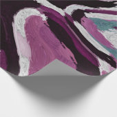 Der abstrakte Hintergrund des Pinselstrichs. Kunst Geschenkpapier (Ecke)
