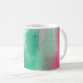 Der abstrakte Hintergrund des Pinselstrichs. Kunst Kaffeetasse (VorderseiteRechts)