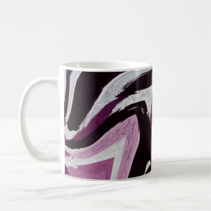 Der abstrakte Hintergrund des Pinselstrichs. Kunst Kaffeetasse