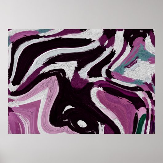 Der abstrakte Hintergrund des Pinselstrichs. Kunst Poster (Vorne)