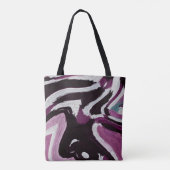 Der abstrakte Hintergrund des Pinselstrichs. Kunst Tasche (Rückseite)
