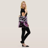 Der abstrakte Hintergrund des Pinselstrichs. Kunst Tasche (Am Model)