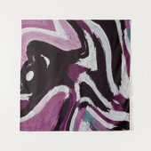 Der abstrakte Hintergrund des Pinselstrichs. Kunst Wandteppich (Vorderseite (Horizontal))