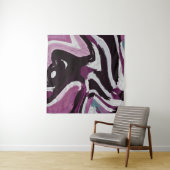 Der abstrakte Hintergrund des Pinselstrichs. Kunst Wandteppich (Beispiel (Horizontal))