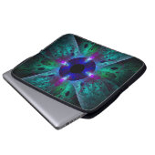 Der Abstrakte Kunstschläfer Laptopschutzhülle (Vorne Knopf)