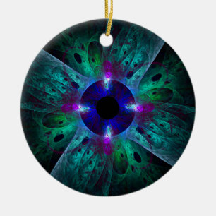 Der Abstrakte Kunstzirkel des Auges Keramikornament