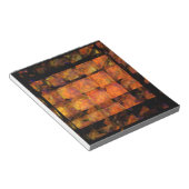 Der Abstrakte Texteditor an der Wand Notizblock (angewinkelt)