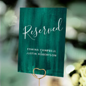 Der abstrakte Tisch ist reserviert Tischnummer