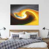 Der abstrakte Trumpet Leinwanddruck (Insitu (Schlafzimmer))