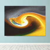 Der abstrakte Trumpet Leinwanddruck (Insitu (Holzboden))