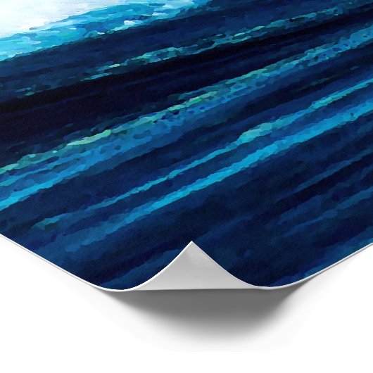 Der Absturz der Welle Poster (Ecke)