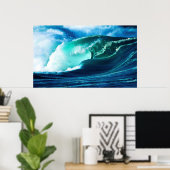 Der Absturz der Welle Poster (Heimbüro)