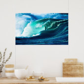 Der Absturz der Welle Poster (Küche)