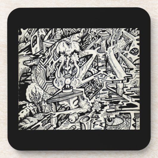Der Adept oder ein Freakish Transfiguration Plasti Getränkeuntersetzer (Vorderseite)