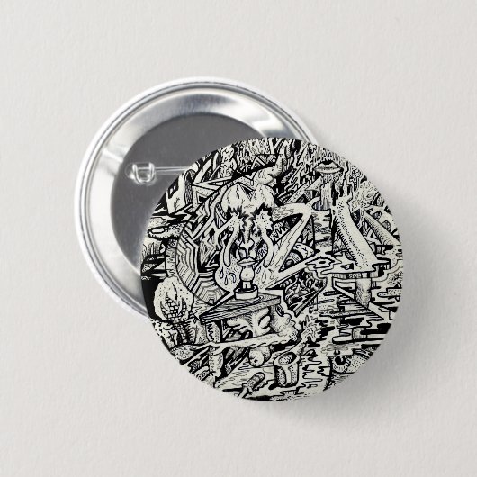 Der Adept, oder, Eine freakige Verklärung Button (Vorne & Hinten)