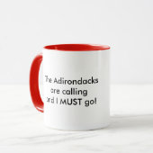 Der Adirondacks nennen - Adirondack Stuhl Tasse (Vorderseite Links)