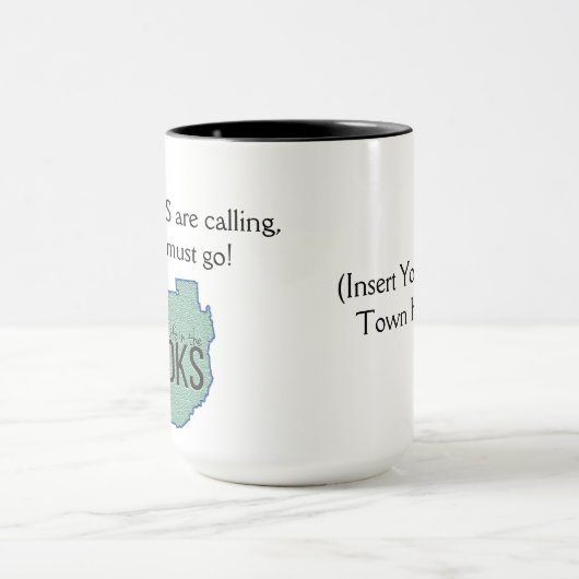 Der Adirondacks nennen - fügen Sie Ihre ADK Stadt Tasse (Zentrum)