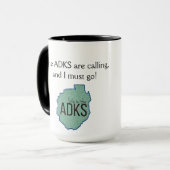 Der Adirondacks nennen - indischer See Tasse (Vorderseite Links)