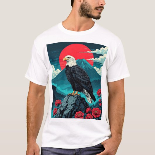 Der Adler auf dem Berg T-Shirt (Vorderseite)