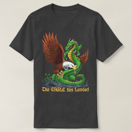 Der Adler hat Fan T Shirt gelandet (Design vorne)