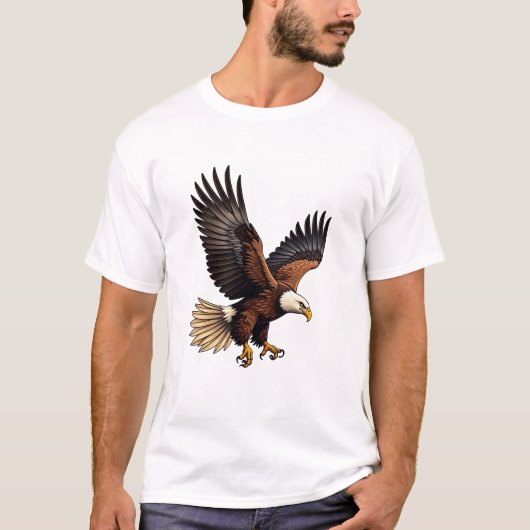 Der Adler im Himmel T-Shirt (Vorderseite)