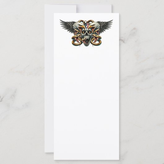 Der Adler und Schlangen Gott der Finsternis Dämon Karte (Rückseite)