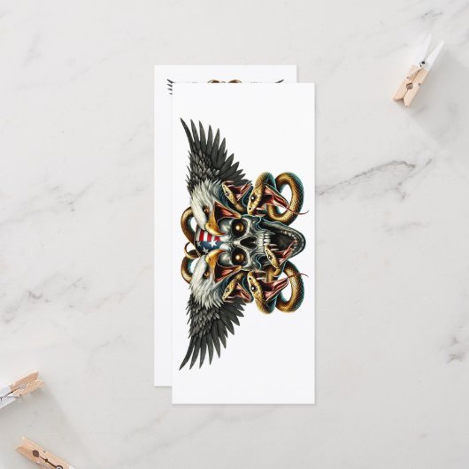 Der Adler und Schlangen Gott der Finsternis Dämon Karte (Vorderseite/Rückseite Beispiel)